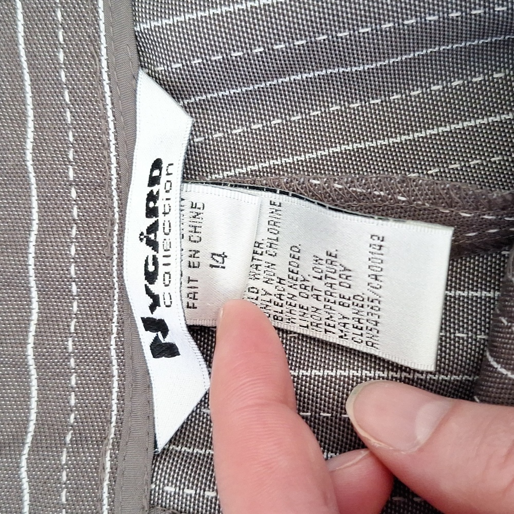 Nygard Striped Gray Pants - Picture 5 of 7